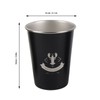 4pcs Camping Cups Black 350ml Outdoor Camping Portable Stainless Steel