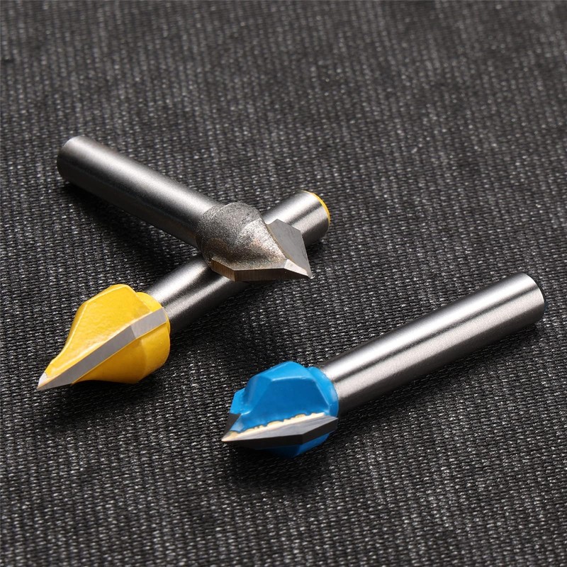 Genmitsu 1/4'' V Grooving Router Bit Set, 60 Degree &