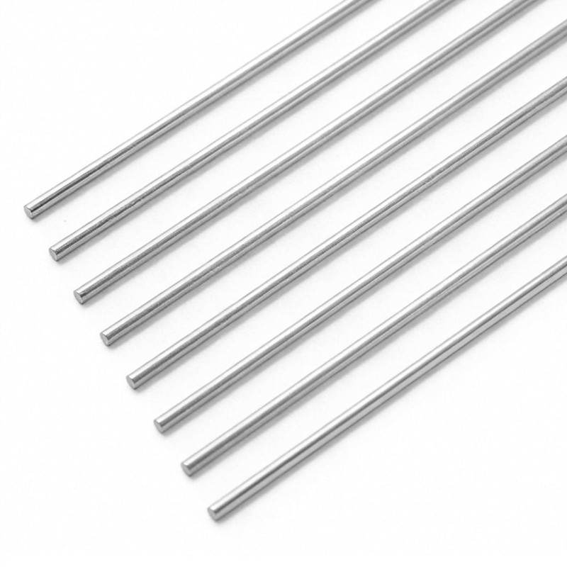 winova 10pcs 304 Stainless Steel Round Rod Solid Shaft Rods