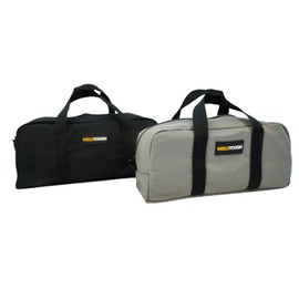 MELOTOUGH Utility Tool Tote bag Combo Kit-Includes 2 Medium Tool Organizer Bags for Electrician, Plumbing, Gardening, HVAC & More (Black&Grey)
