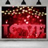 HQM Rose Bokeh Glitter Red Love Heart Theme Photo Backgrounds