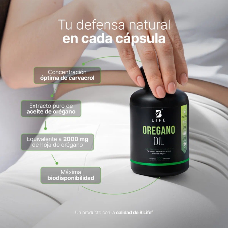 Aceite De Organo De 300 Caps. Oregano Oil. B Life
