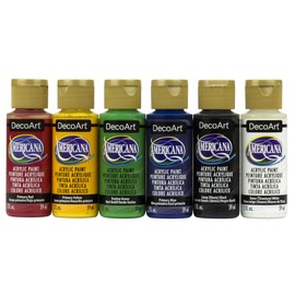 Americana Matte Finish Acrylic Paint Primary Sample Pack