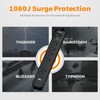 2 Pack Power Strip Surge Protector - 5 Widely Spaced