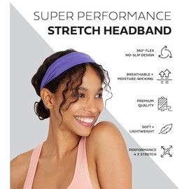 Diademas de entrenamiento, paquete de 10, bandas de sudor para mujeres, hombres, niñas y niños, bandas antideslizantes para yoga, correr, fitness, ban