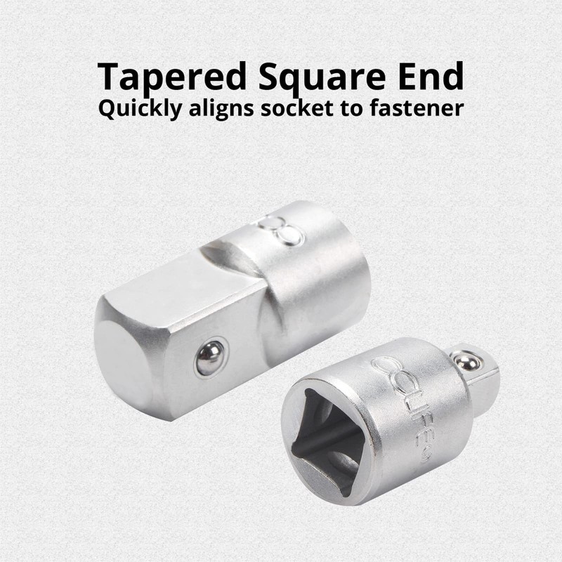 CCLIFE 6 pcs Impact Driver Socket Wrench Adapter 1/2' 1/4'