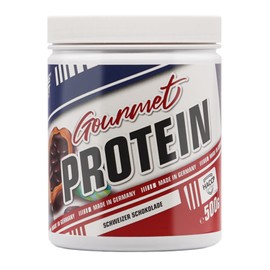 Bodybuilding Depot® - Gourmet Whey Protein 500 g, Fantastic Flavour, Creamy Consistency, with Pieces, (Strawberry)