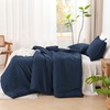 Litanika Navy Blue Oversized King Comforters Super King Size, 3