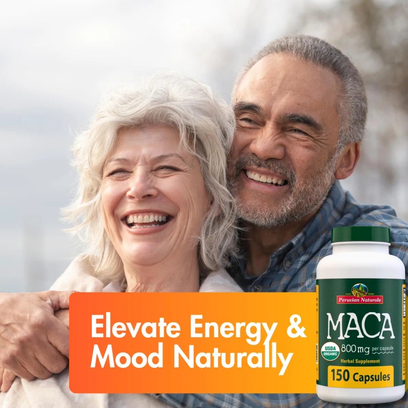 Peruvian Naturals Cápsulas Maca Orgánica 150 Píldoras