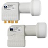 HB-DIGITAL 2x Quad LNB LNC 4 Subscriber Direct (2 Pieces)