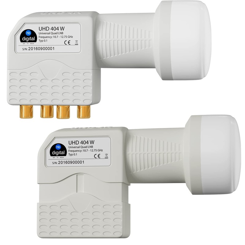 HB-DIGITAL 2x Quad LNB LNC 4 Subscriber Direct (2 Pieces)
