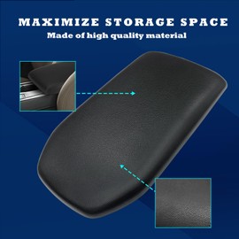 FULGURALSNAIL Center Console Lid Armrest Cover Replacement Kit fit for Toyota Rav4 2019 2020 2021 2022 2023 Replace 58920-42010-C0 (PVC Material)