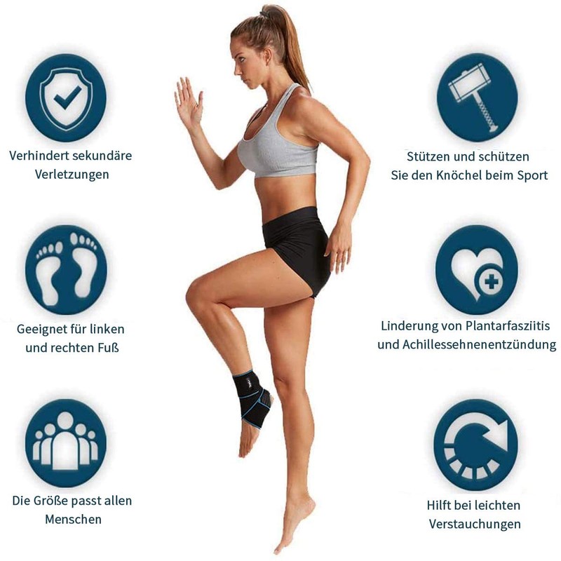 Teylam Ankle Support, Adjustable Ankle Support, Flexible Foot Support, Ultra