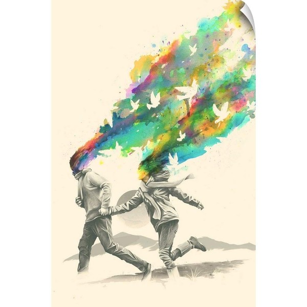 CANVAS ON DEMAND Emanate Print Wall Decal, Bird Artwork