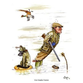 Bryn Parry Wet Weather Warrior Shooting Greeting Card