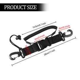 JSMTKJ Pack of 2 Spiral Cable Diving Camera, Diving Camera Lanyard, Diving Hook, Diving Accessories for Diving, Snorkelling, Climbing, Underwater Camera