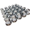 24/7 Auto 25 x 32mm Chrome Plastic Wheel Nut Covers