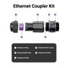 VCELINK Outdoor Waterproof RJ45 Coupler IP68-1000Mbps High-Speed, Tool-Free Installation, Shielded