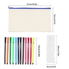 Idota Fabric Pencil Case, 20 pieces., Blank