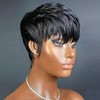 Yviann Pixie Cut Wig Human Hair Short Pixie Wigs for