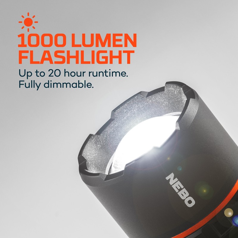 NEBO SLYDE KING Flashlight | High Lumens, Rechargeable COB Work