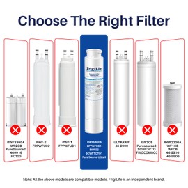 FrigiLife RWF5800A Refrigerator Water Filter Replacement for Frigidaire EPTWFU01 EWF02 Pure Source Ultra II, PureSource Ultra 2, SCWFTCTO, GP006, EPTWFUO1, MR022, JO22, BO022, TH-01, DE022, 1007 2PACK