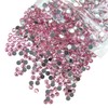 qiipii 2800PCS 4mm Crystal Pink Resin Rhinestones for Crafting Dark