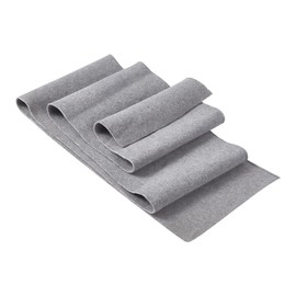 BENECREAT Rib Cuff Fabric, 39x6inch Stretch Fine Ribbing Knit Fabric Gray Elastic Knit Material for Waistband Neckband Cuffs Jacket Extension, Clothing Accessories