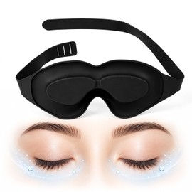 Sleep Masks Designed to Relief Dry Eyes, Upgraded 3D Silicone Moisture Chamber Glasses for Dry Eyes Relief, Hydrating Sleep Goggles for CPAP Users