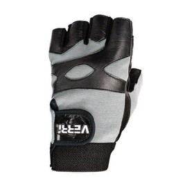 Verri | Guantes Gym en Piel de Cabra para Seguridad y protección de Manos y muñeca en Entrenamiento en Gimnasio, Rutina con Pesas, Negro, MD