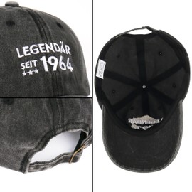 Jeasona Gift Set with Socks Baseball Cap Gift Bag Gifts for Birthday Man, Multicolor-60 Years