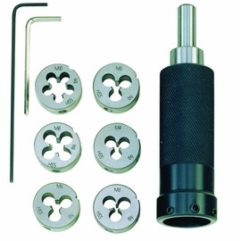 Proxxon 24082 Die holder for round dies, threads M 3 to M 10, Silver