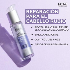 MONÉ - Hair Oil for Blonde and Bleached Hair - Normal or Dry Damaged Hair - Nourishment, Suppleness, Protection, Shine, Frizz Control - 50 ml