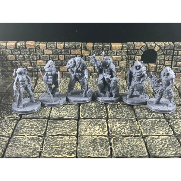 Heros Hoard Ice Tribe  - 3D Printed 28mm scale D&D