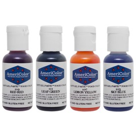 Americolor 4-Color Soft Gel Paste Food Color Kit