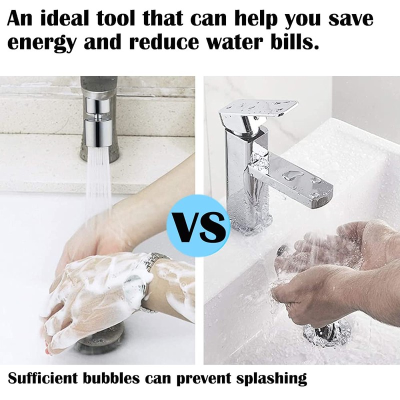 360 Swivel Tap Aerator Universal M24/M22 Water Saving Filter 2