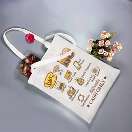 Gilmore TV Show Inspired Merchandise Tote Bag Luke's Coffee Gift Cash Only Shoulder Bag Lorelai Rory Fans Gifts