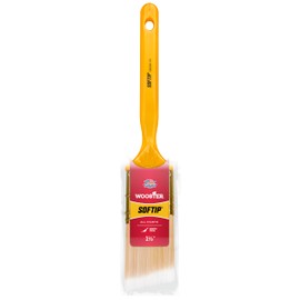 Wooster Brush 1/2 Q3208-1.5 Q3208-1-1/2 Softip Angle Sash Paintbrush, 1-1/2-Inch, 1-1/2" , White