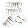Ipetboom 10pcs False Eyelashes with Mini Rhinestones Natural Fish Tail