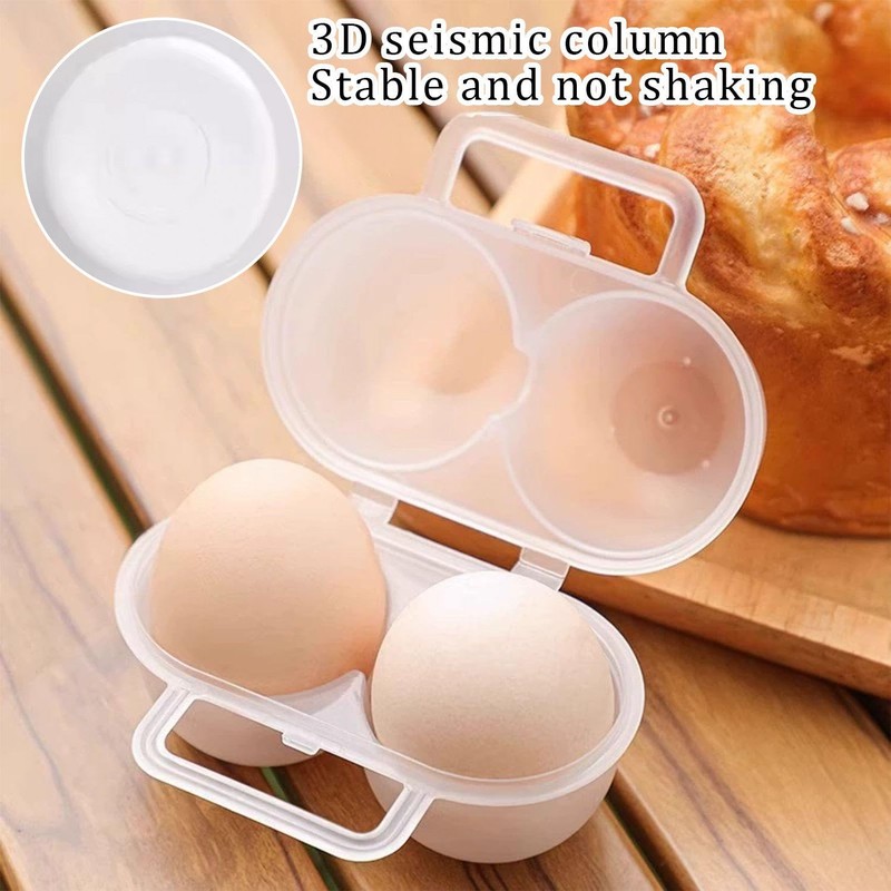 NIDHFG 2 Pieces Egg Storage Box And 2 Pieces Metal