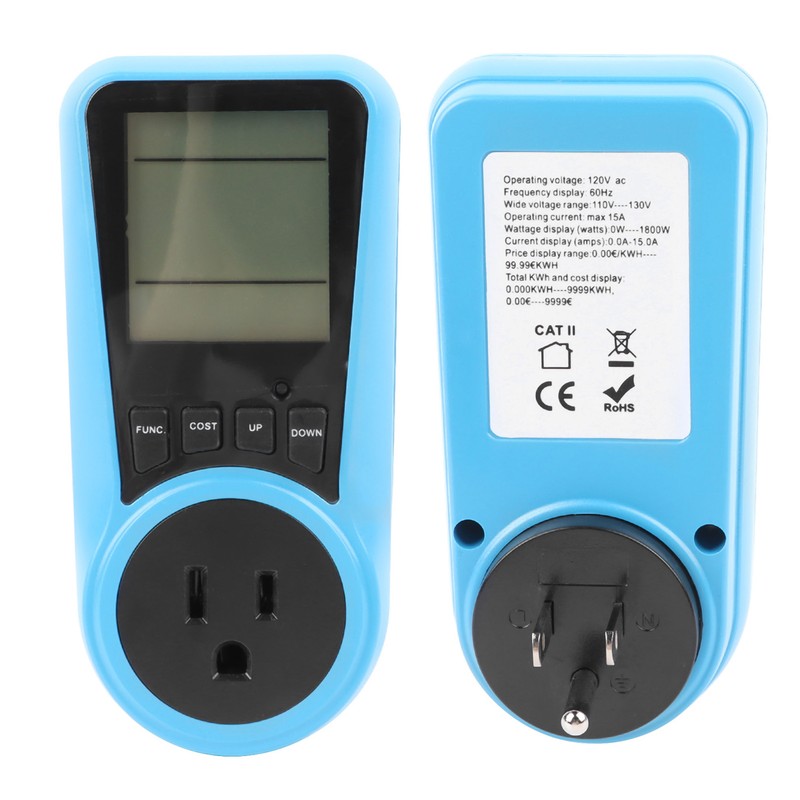 Watt Meter Plug in Socket Power Meter Electricity Usage Monitor