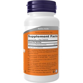 NOW Supplements, Glutathione 250 mg, Detoxification Support*, Free Radical Neutralizer*, 120 Veg Capsules