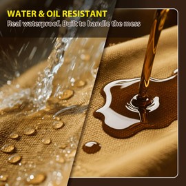 ROTANET Woodworking Apron for Men, Canvas Work Aprons Waterproof Heavy Duty with Tool Pockets Adjustable for Shop Carpenters Woodworkers Mechanic, Mens Gifts for Dad Workshop Wood Metal Working Brown