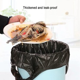 120 Pack Black Trash Bags Strong Trash Bags Small Waste Basket Bags Odourless Plastic Suitable for Bathroom Kitchen Living Room Office 6 Rolls