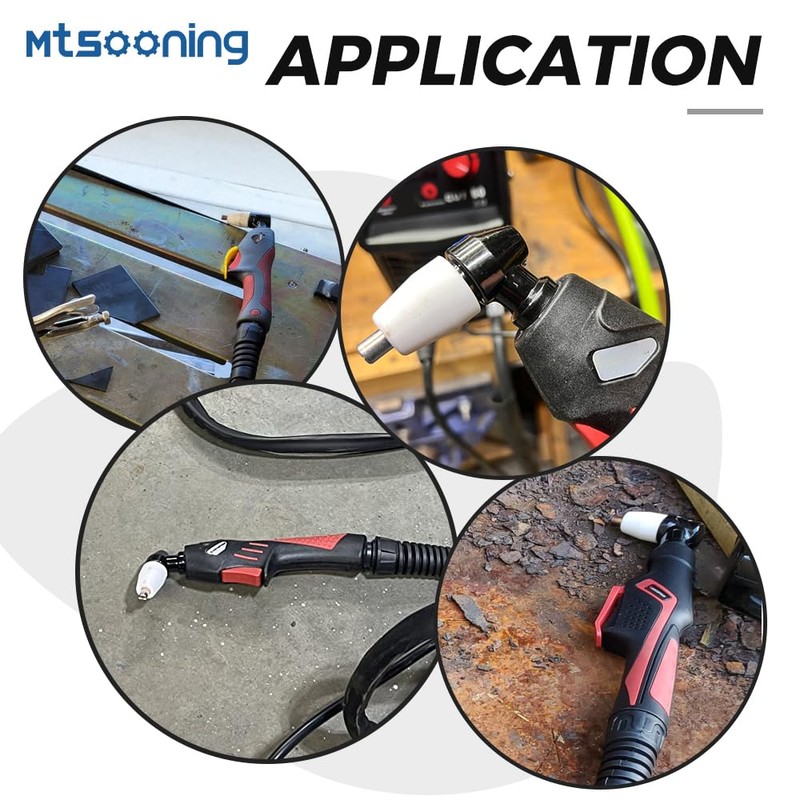 Mtsooning P-80 Plasma Cutting Torch Consumables, 47 PCS 80Amp 0.059"