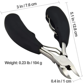 Premium Toenail Clippers Large Heavy Duty Toe nail Clippers for Thick or Ingrown Toenails Sharp Stainless Steel Structure Easy Grip ABS Rubber Handle Pedicure Tool for Seniors, Adults, Men and women by MOTYYA
