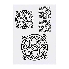 Azeeda 4 x 'Keltischer Knoten' Temporäre Tattoos - Wasserfest, Hautfreundlich & Ungiftig · Transfers in Verschiedenen Größen (TO00056826)