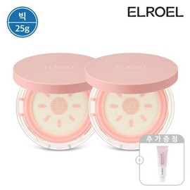 Big Eloel Peach Pink Tone-Up Pang Pang Big Sun Cushion 25g (2 units) + B12 Vita Cream 50ml / 빅 엘로엘 피치 핑크 톤업 팡팡 빅 선쿠션 25g 본품 2개+B12 비타크림 50ml