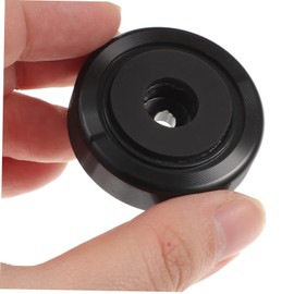 KONTONTY 4pcs Speaker Isolation Feet Vibration Absorbing Pads for Floor Standing Speakers Subwoofer Turntable Black