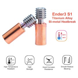 Newwish Ender 3 S1 Bimetal Heatbreak,Sprite Extruder Pro Upgrade Bi-Metal Heat Break for Ender 3 S1/S1 Pro/S1 Plus/Ender 3 V3 SE/Ender 3 V3 KE/CR-10 SE/K1/K1 Max/Ender 5 S1/CR10 Smart Pro Hotend.